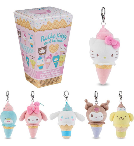 Peluche Sorpresa Sanrio Hello Kitty Y Amigos - Helado Miniat