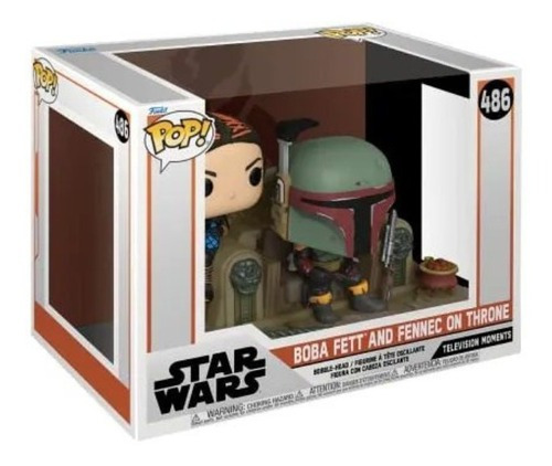Boneco Funko Pop Boba Fett y Fennec en el trono 486 Star Wars