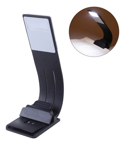 Libro Luz Led Clip Lectura Lámpara Usb Recargable L Fle