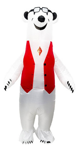 Traje De Halloween Inflável Em Forma De Urso Polar