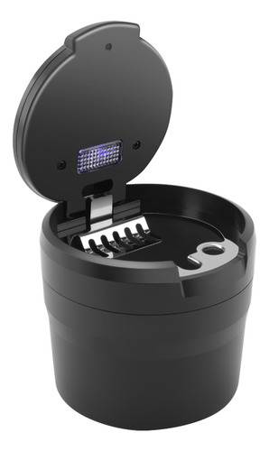 Cenicero Portátil Con Luz Led, Portavasos Automático Ash Tra