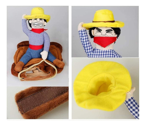 Disfraz De Jinete Vaquero Para Perros Halloween De Mascota