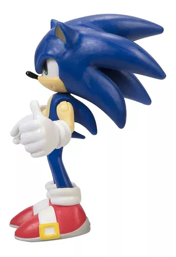 Mini Figura - Colecionavel - Sonic The Hedgehog - Silver - 6.3 cm - Candide