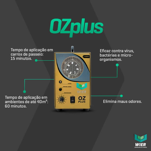 Imagem 5 de 5 de Maquina De Ozonio Gerador Ozônio Wier Plus Remove Odor Bivol