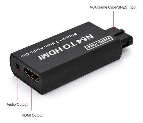 Adaptador Conversor Hdmi Para N64 / Gamecube / Snes