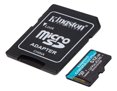 Tarjeta Microsd Kingston Canvas Go! Plus 512gb Adaptador Sd