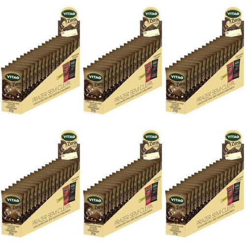 Imagem 1 de 1 de Vitao Chocolate Zero Ao Leite C/ Cereais 18x30g (kit C/06)