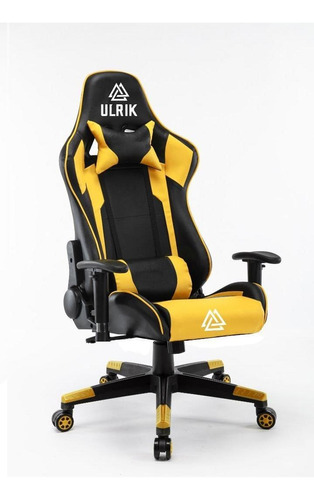 Silla Gamer De Oficina Profesional Ulrik Amarilla