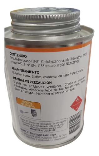Pegamento/adhesivo Pvc Conduit Electrico Patel 240cc