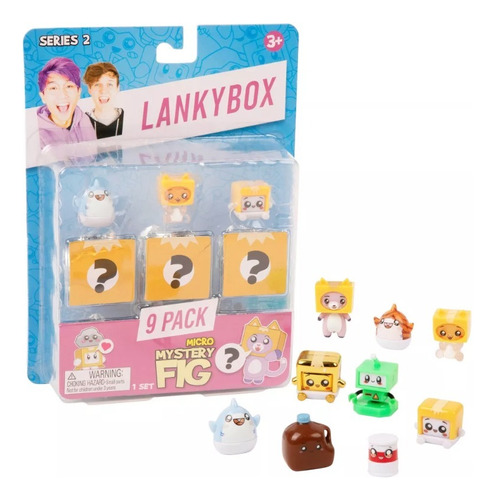 Lankybox Micro Mistery Box Mini Figuras Sorpresa Pack 9