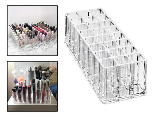 Soporte Para Lápiz Labial De 24 Rejillas, Caja De
