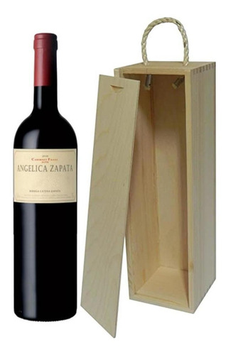 Estuche Madera Vino Angelica Zapata Cabernet Franc X 750cc