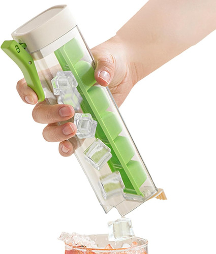 Cubetera Hielo Cuadrado Molde Apto Heladera Freezer Gatillo