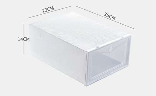 Imagen 3 de 10 de Pack 6 Caja Zapatos Organizador Armable Apilable Almacenaje