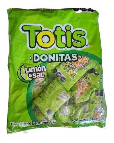 Totis Donitas Sal Y Limón. Bolsa Mega.