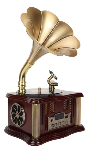 Altavoz Inalámbrico Chocolate Phonograph Gramófono Vintage