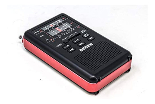Imagen 4 de 7 de Radio Degen De36 am Fm Onda Corta Sd Mp3 Recargable §