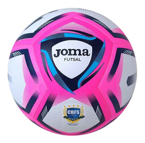 Bola De Futsal Joma Hybrid Rosa-azul Tam4