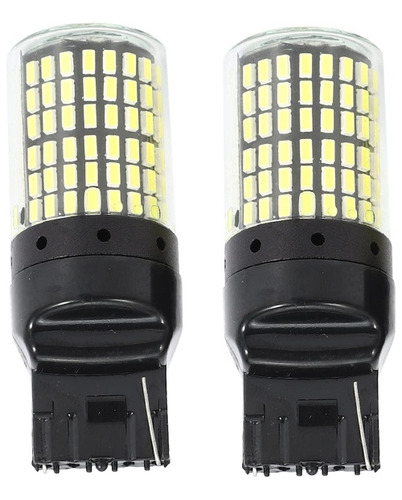 X2 Ampolleta T20 7440 144 Led Luz Blanca Auto 1 Contacto