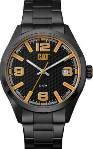 Reloj Cat Original Metal Negro Qa 16116137 Caballero