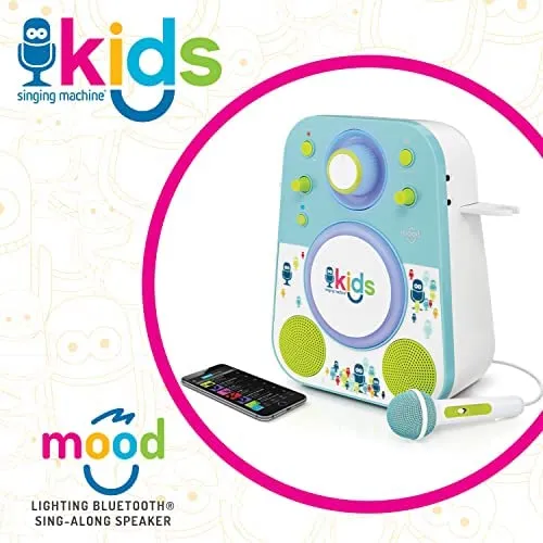 Singing Machine Kids Smk250bg Altavoz Para Cantar Junto Con
