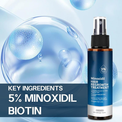 Tratamiento Para El Crecimiento Del Cabello Con Minoxidil 5%