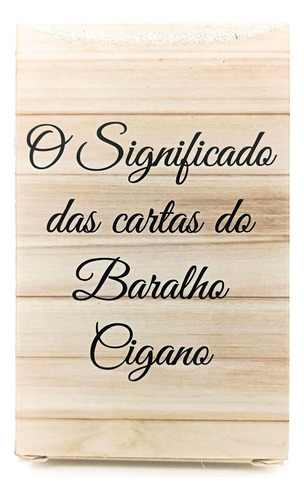 Tarot Iniciando No Baralho Cigano Com 36 Cartas Explicativas