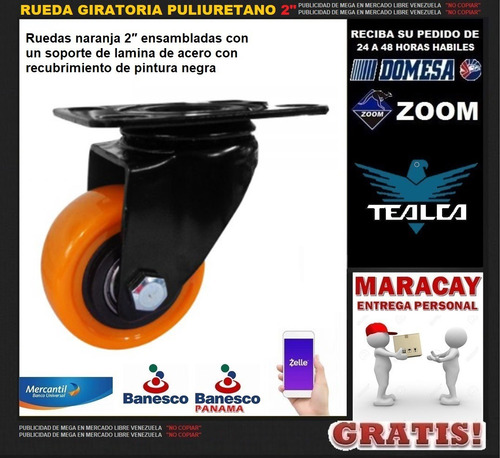 Rueda Giratoria De Poliuretano De 2
