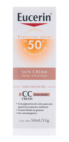 Sun Creme Con Color Spf50+ - Eucerin 50 Ml