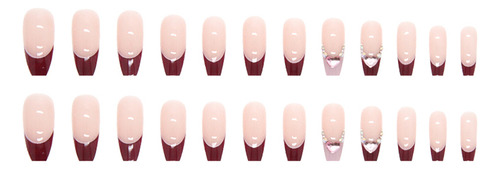 Uñas Postizas Pegamento De Uñas Postizas Decoradas Color Z387