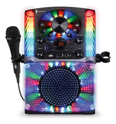 Maquina De Cantar Sml625btbk Karaoke Maquina Con Luces De