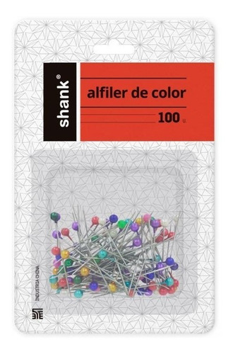 Alfileres Alfiler Cabeza De Color Shank X 100 Unid
