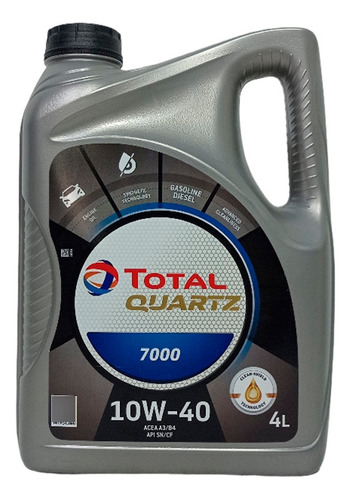 Aceite De Motor Total Quartz 7000 10w40 4l