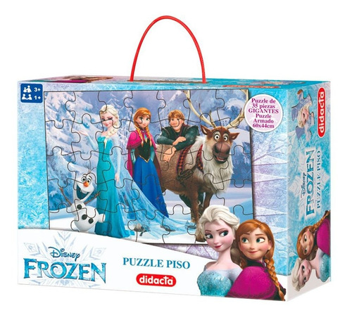 Puzzle Piso Frozen Didacta 60x40cm Super Resistente Loi