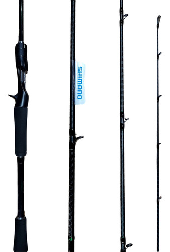 Shimano Curado Serie Brasil CDC58MHSAA vara para carretilha 5 8 1.73m 10 25lb cor preto