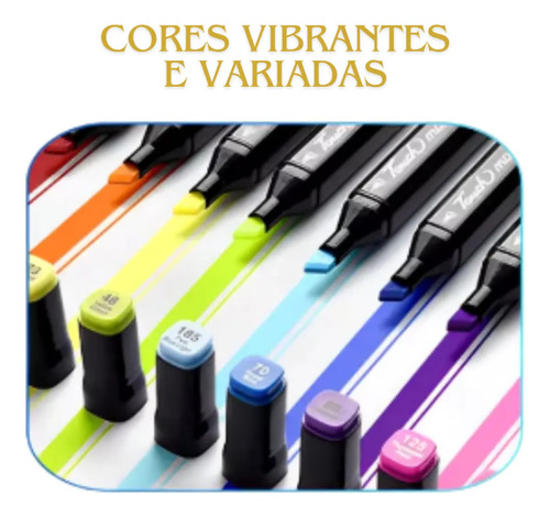 Kit Estojo De Canetinha Pontas Duplas 262 Cores Touch Multicolorido