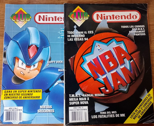 Club Nintendo. Año 3 (1994). Lote De 2 Revistas