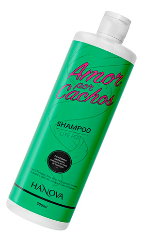  Shampoo Lite Poo Amor Por Cachos Hanova 500ml
