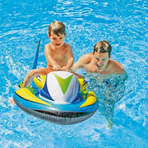 Piscina infantil con boya inflable para moto acuática Intex, 117 x 77 cm