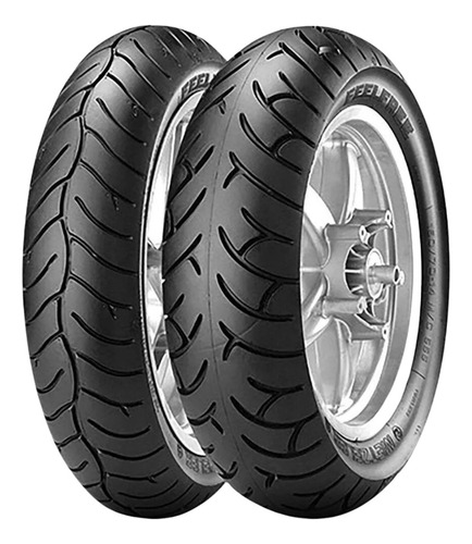 Pneu Moto 80 80 14 + 90 80 14 Feelfree Metzeler