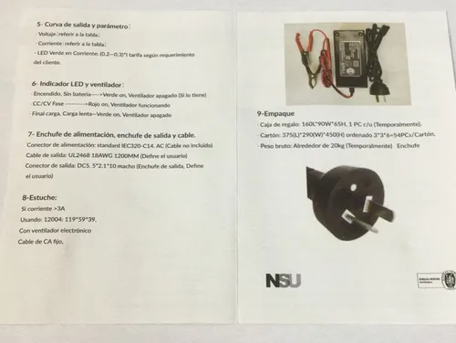 Cargador De Bateria Moto 220 V 12v 5 Amp Nsu Centro Motos