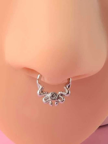 Aro Argolla Titanio Piercing Para Septum Serpiente