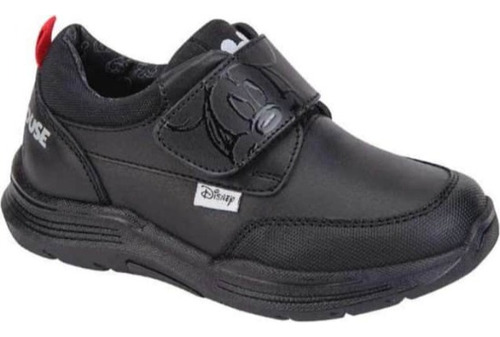 Casual Zapato Escolar Mickey 9509 Negro Niños