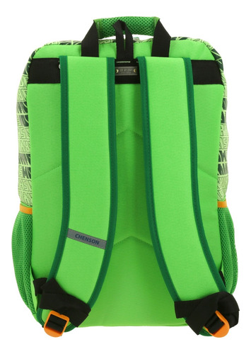 Kit Combo Chenson Mochila Lapicera Lonchera Verde Minecraft