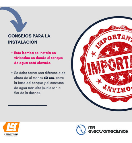 Imagen 7 de 10 de Bomba Presurizadora Agua Calefon Termotanque - Oferta!