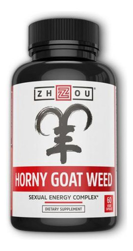 60 Cápsulas Vegetarianas De Horny Goat Weed De Zhou Nutritio