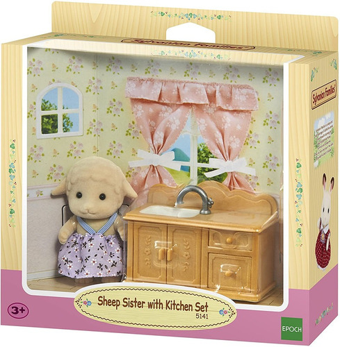 Sylvanian Families Hermana Oveja Set De Cocina Juguete Niños