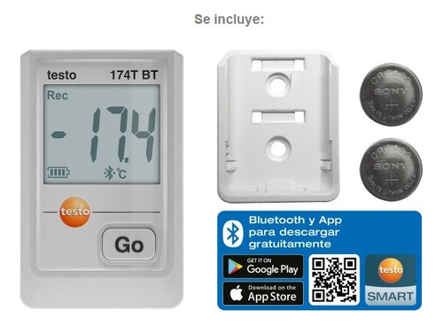 Datalogger Registrador De Temperatura Testo 174t Bt