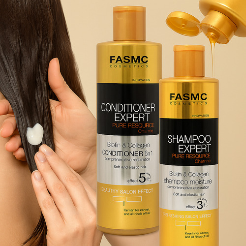 Shampoo Y Acondicionador Fasmc Biotin + Colágeno 500ml