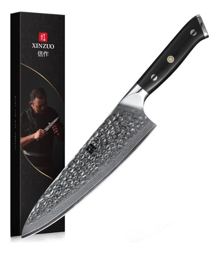 Cuchillo Xinzuo Acero Damasco 67 Capas Profesional 